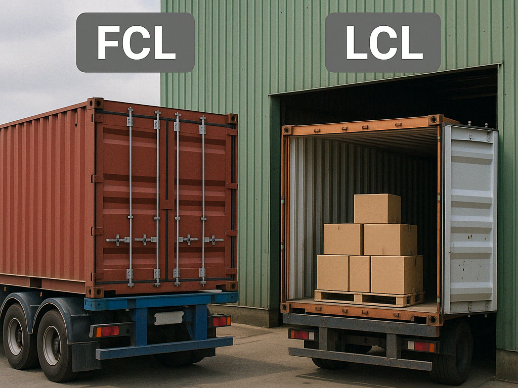 FCL and LCL Freight Shipping